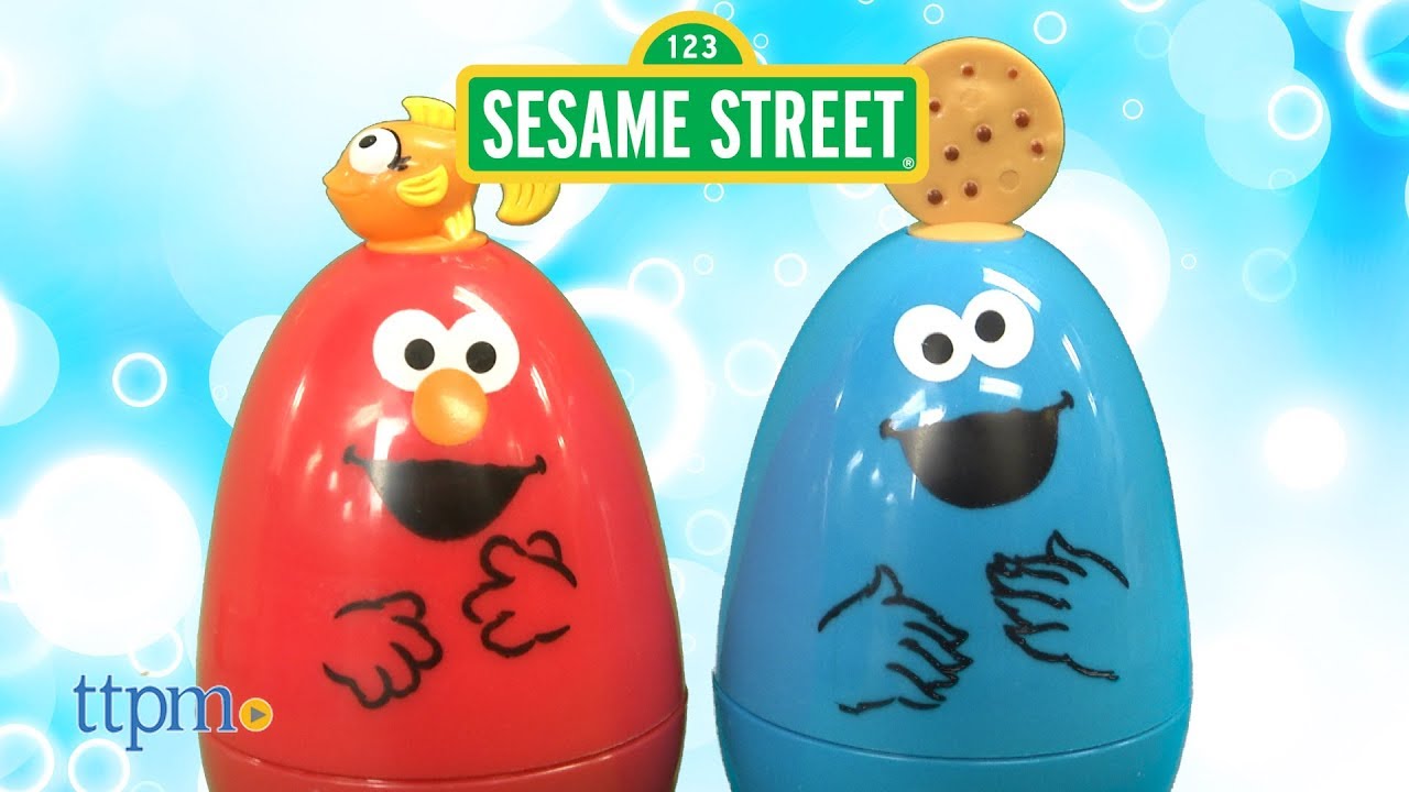 Bubble Wobblers Elmo and Cookie Monster from Little Kids, Inc.