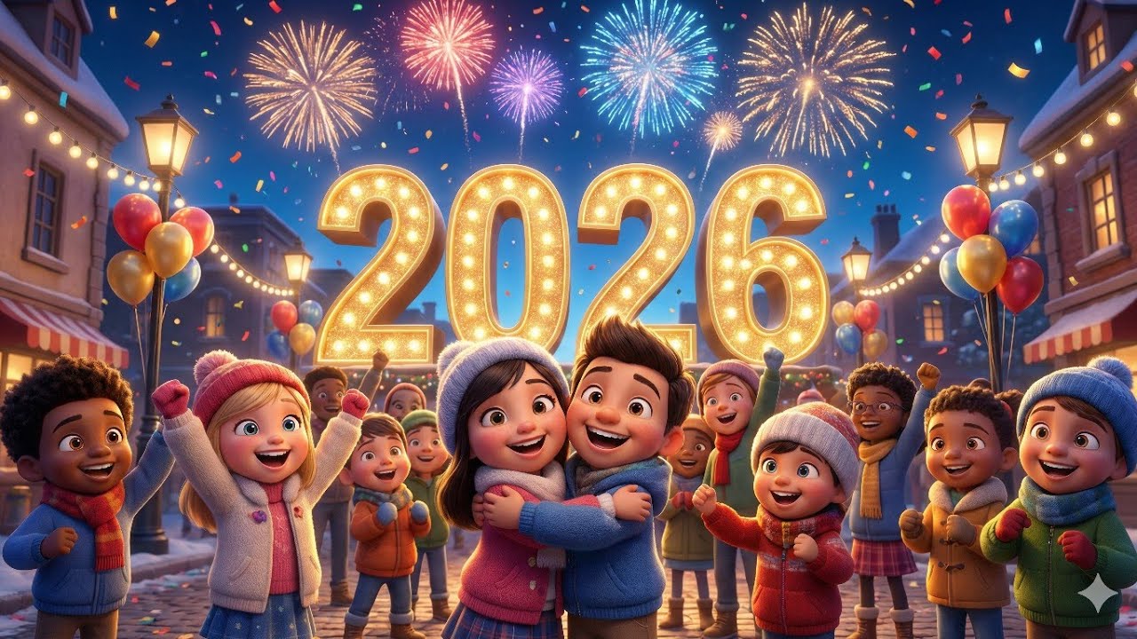 “Happy New Year 2026 | Kids Song | Fun Cocomelon Style 3D Animation”