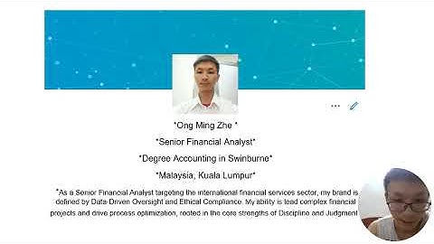 BUS10012 Assignment 3 Brand You and Networking