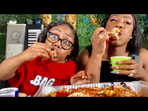 Lobster Special Mukbang 🦐 먹방 with @Keeshlinoo from #LittlewomenLA #BootzSundayDinner 🥘