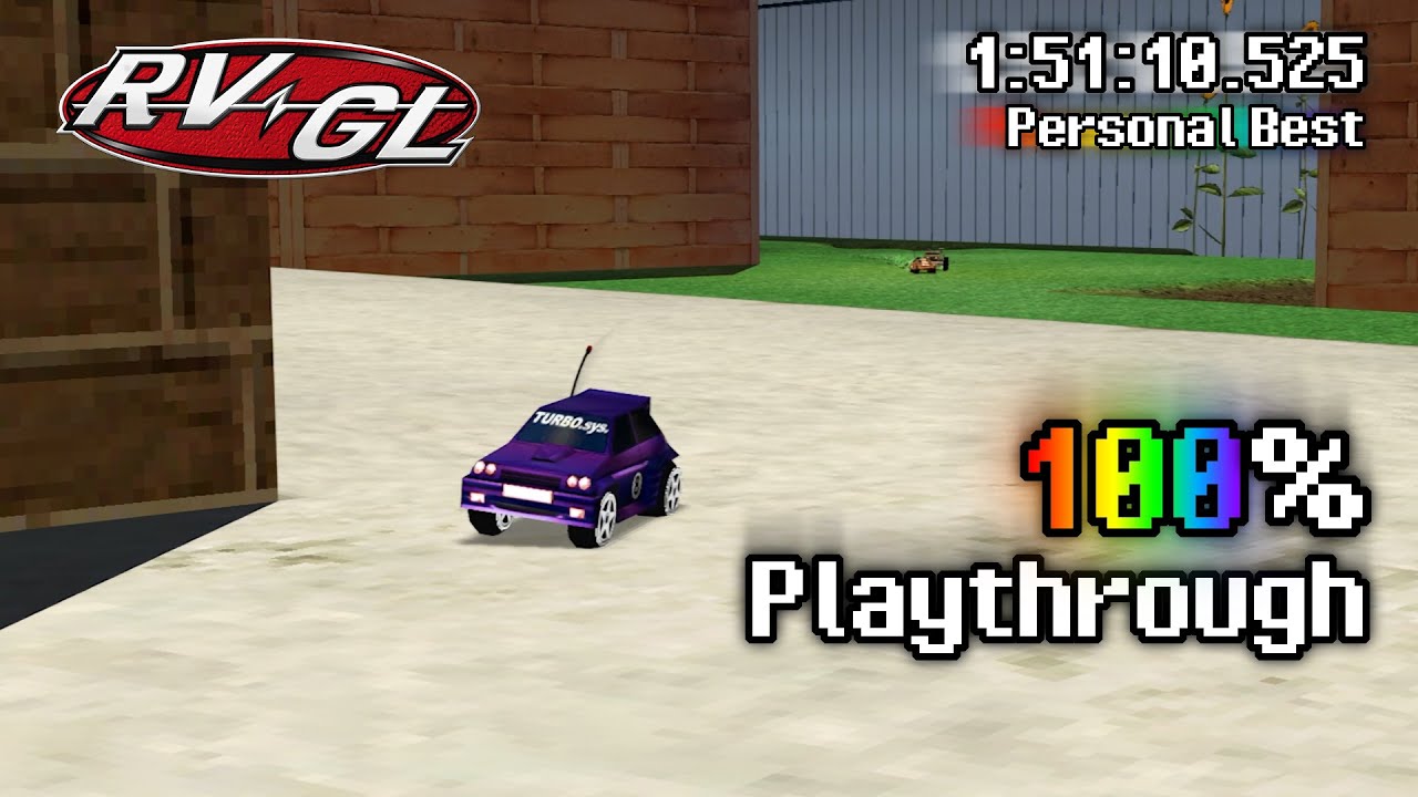 Re-Volt (RVGL) - 100% Playthrough (1:51:10.525 PB) [2 January 2026 ...