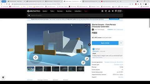 Tutorial Unity FPS Shooter. 01 Starter Assets y Character Controller
