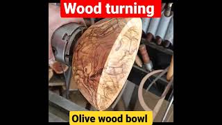 wood turning olive wood bowl