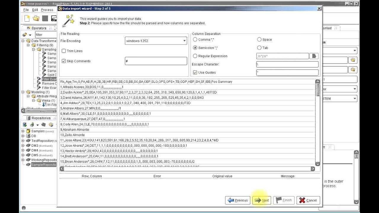 Load Data into RapidMiner - YouTube