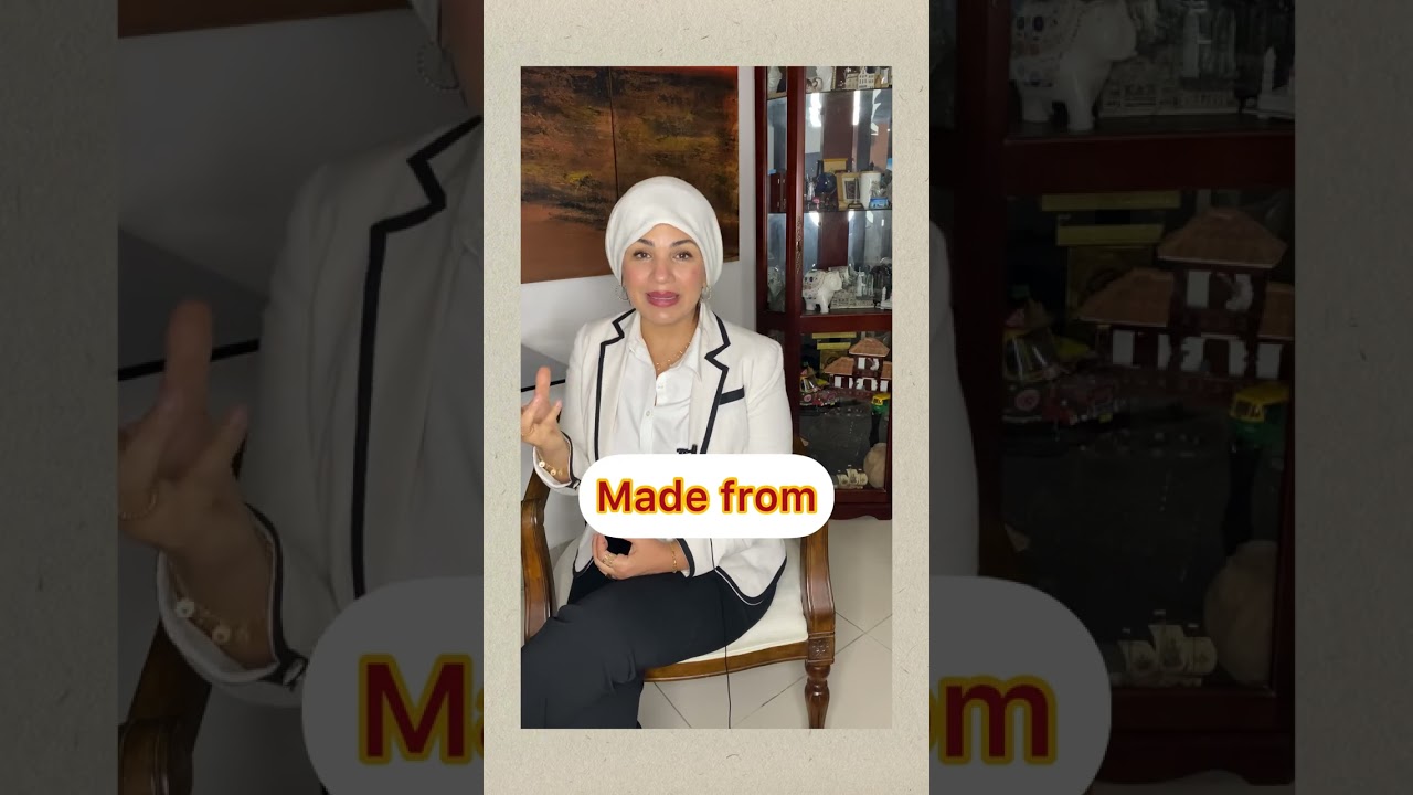 الفرق بين made of/made from/made by/made in/made with