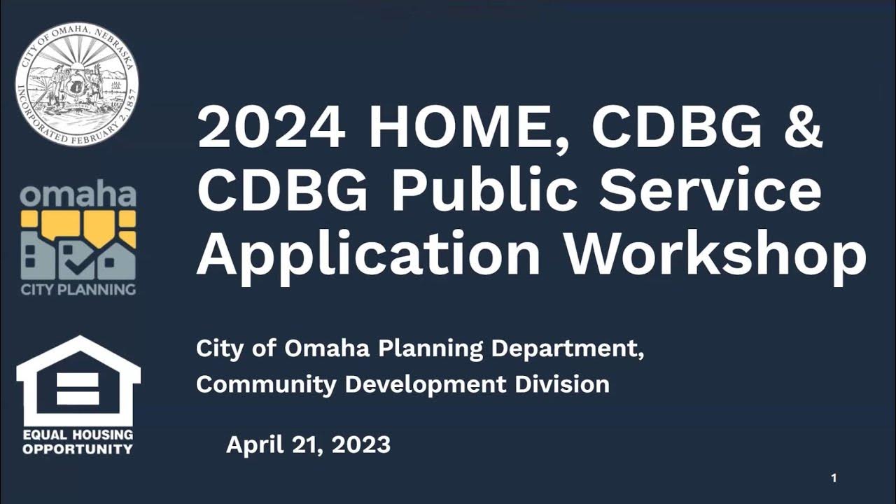 2024 HOME & CDBG Application RFP Application Review Process