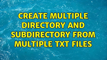 Ubuntu: Create multiple directory and subdirectory from multiple txt files