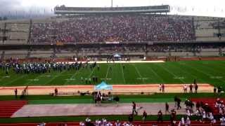 pumas vs burros blancos entrando al estadio universitario burros canta himno del politecnico