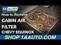 How to Replace Cabin Air Filter 10-17 Chevy Equinox