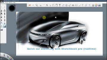 Car sketching with Sketchbook pro (realtime)