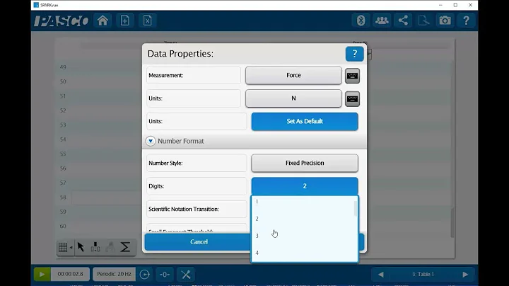 Increase Number of Decimal Places Displayed and Exported (SPARKvue)