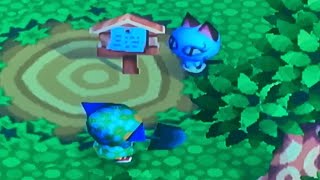 Olivia stuck by sign on Animal Crossing GameCube