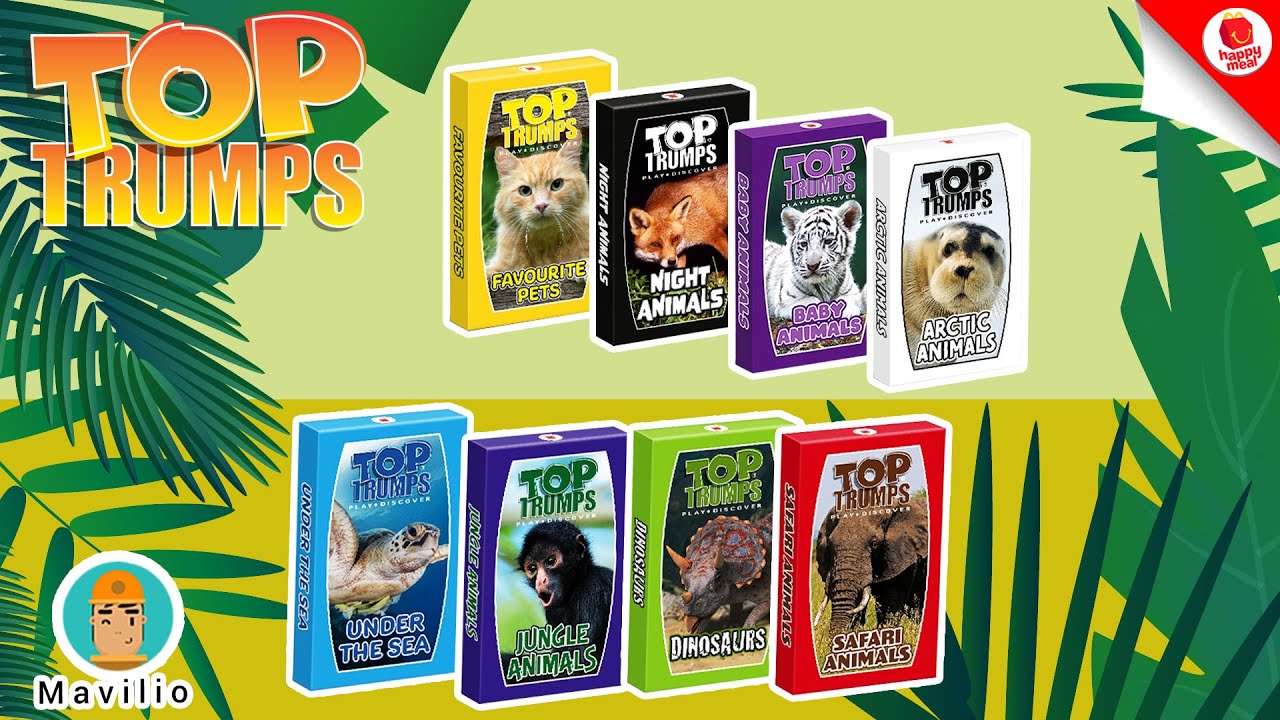 Mcdonalds Top Trumps Card Game Play & Learn Favourite Pets Card Brand New 