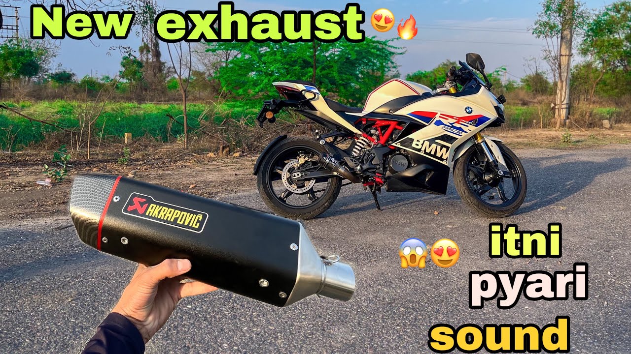 Akrapovic Exhaust Install In Bmw G310Rr || New Exhaust Laga Deya 🔥😍 ...