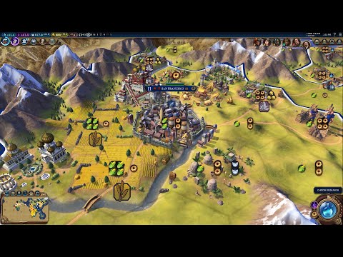 Видео: Wanderbraun в Civilization 6. Уровень сложности - Бессмертный