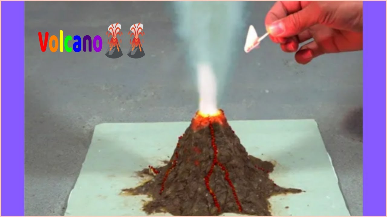 How to make volcano at home#school #shorts #entertainment - YouTube