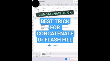How to do flash fill in excel #excel #automation #microsoft  #exceltricks #concatenate #flash