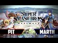 Pit vs Marth Gameplay - Super Smash Bros Ultimate