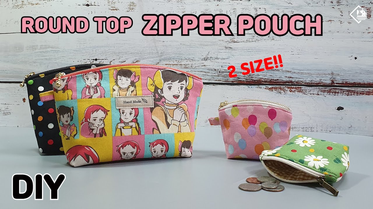 DIY ZIPPER COINS POUCH BAG  Easy Coin Purse Tutorial [sewingtimes] 
