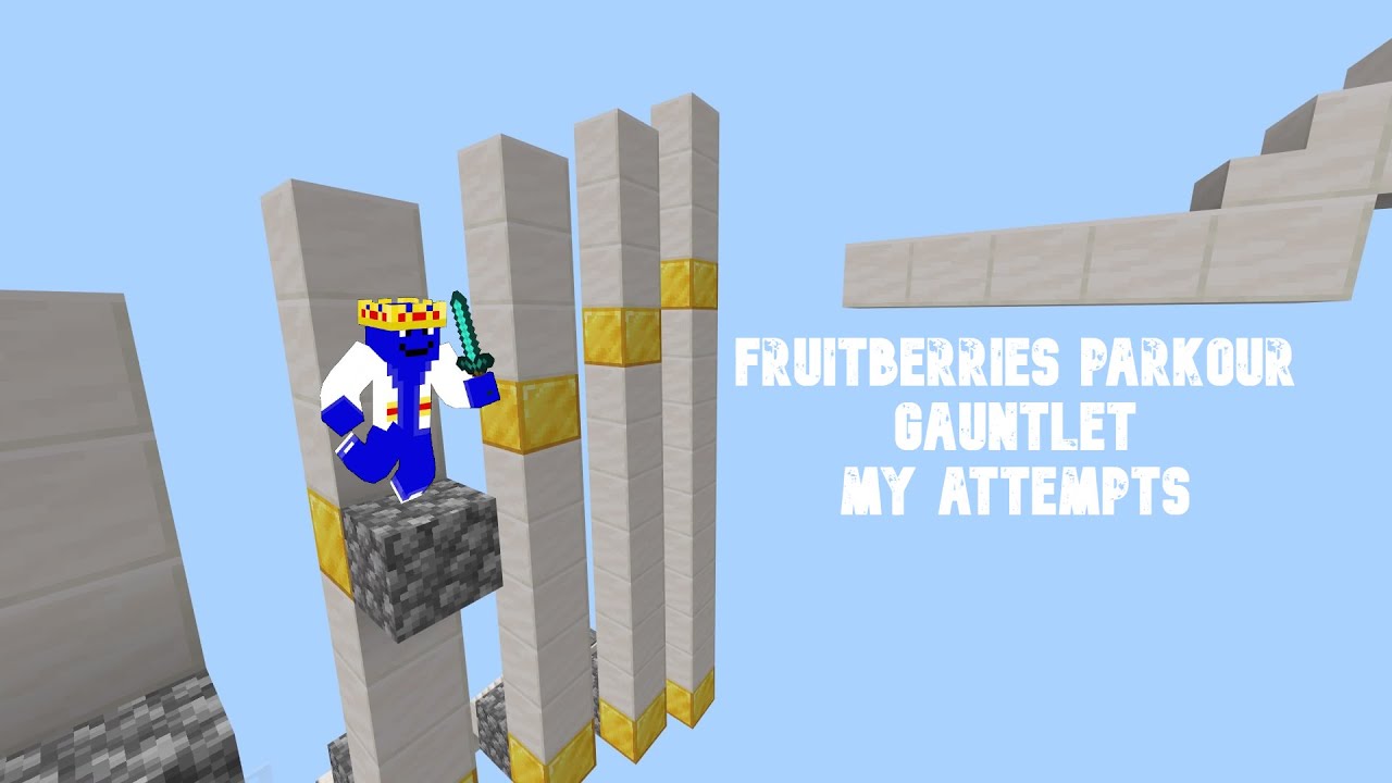 Fruitberries Going up Minecraft Parkour Gauntlet My attempts YouTube