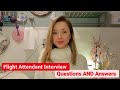 Flight Attendant Interview Questions AND Answers