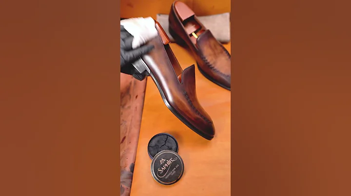 Gifennse Brown Loafer Coloring Process | Handmade Leather Magic Z #leather #shoes #handmade #asmr