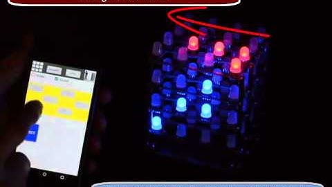 3D TicTacToe with Android via Bluetooth to an Arduino LED Cube