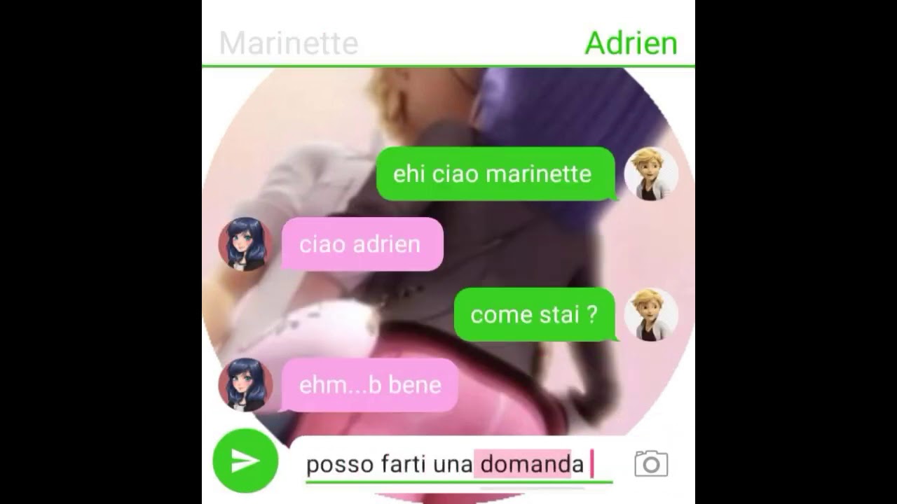 Chat tra marinette e Adrien