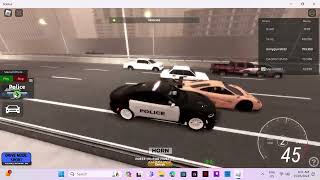 #roblox HIGHWAY RUSH FUN GAME TO CUT UP AND BE A COP#cops