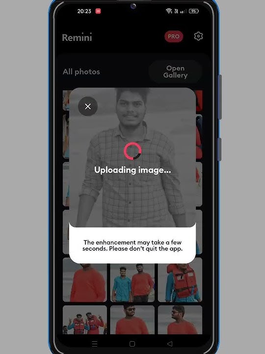 remove the blur in the picture Remini app