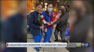 Educators spread love to essential workers on Valentine's Day