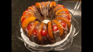 Pineapple Upside Down Cake With a Twist - Chocolate!