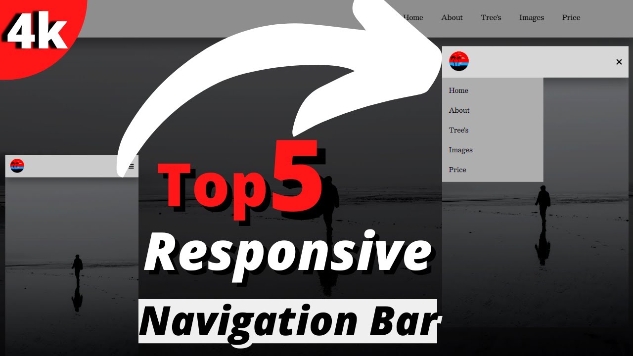 Top 5 Complete Responsive Navigation Bar Using HTML CSS & JS in 2022 ...