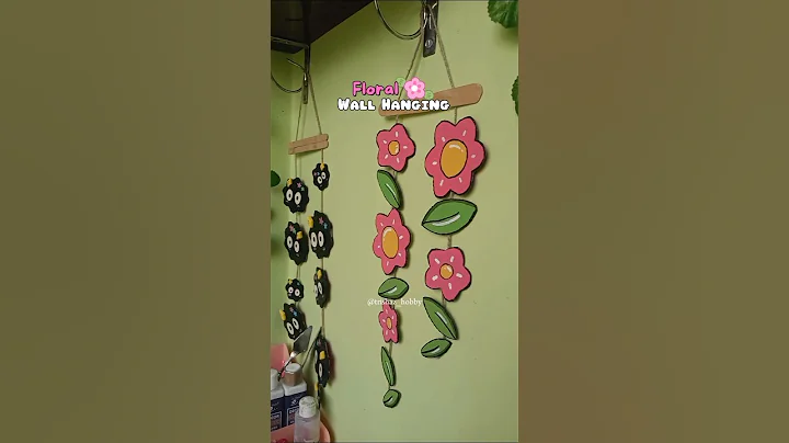 Diy Wall Hanging idea🌸Easy cardboard crafts🌿#viralvideo #diy #homedecor #cardboardcrafts #walldecor thumbnail