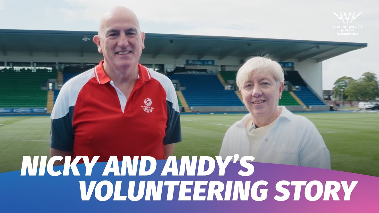 История волонтёрства Ники и Энди | Игры Содружества 2026 в Глазго