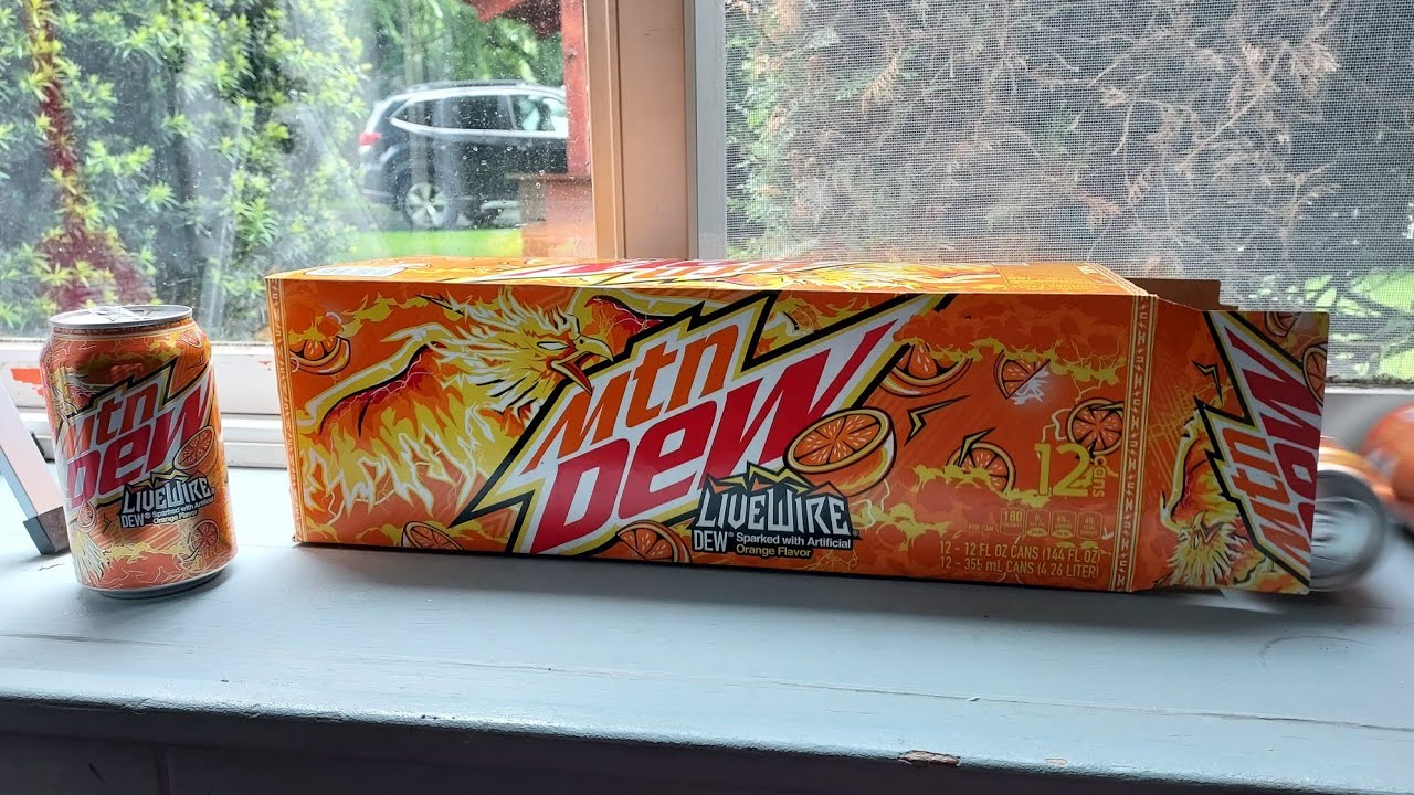 mtn-dew-livewire-12-fl-oz-can-sip-n-review-youtube