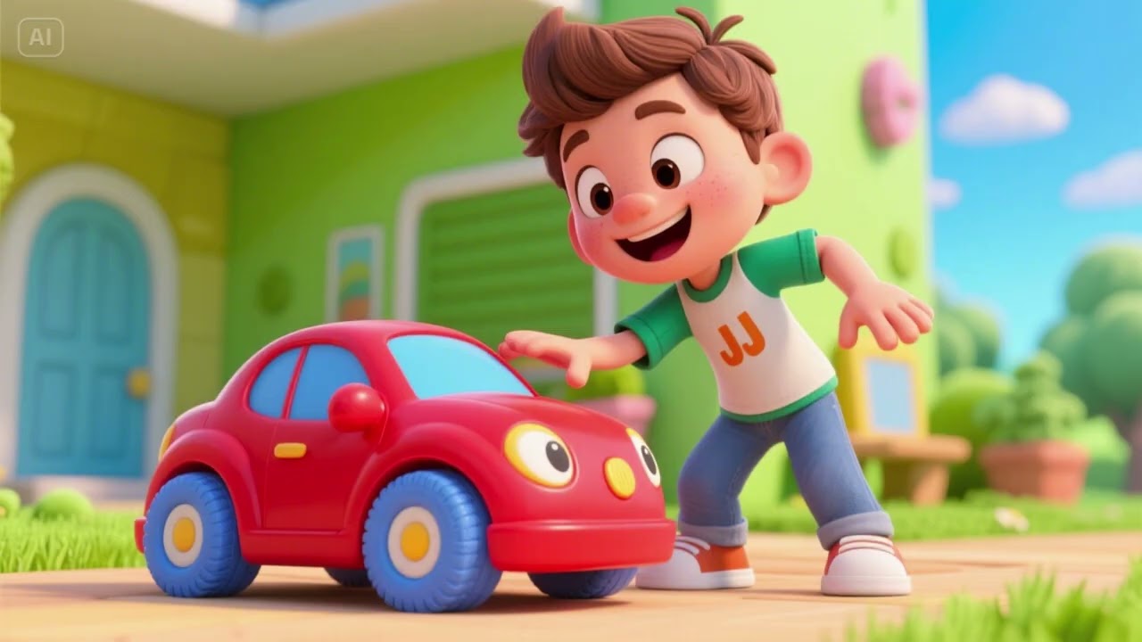 JJ Finds the Red Toy Car 🚗🔴 | Color Search Adventure Song