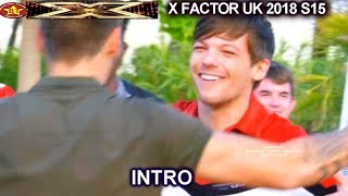 intro the boys with louis tomlinson liam payne nile rodges judges house x factor uk 2018