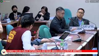 LIVE | Consultative meeting ng Senate Committee on Public Information and Mass Media(April 24, 2024)
