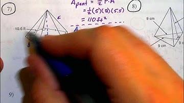 Surface Area of Pyramids and Cones PG 2
