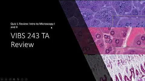 Histology Basics TA Review: Introduction to Microscopy I and II