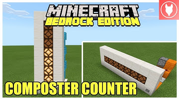 Minecraft Bedrock - Composter Counter (Redstone Counter) Tutorial ( Xbox/ MCPE/ Windows 10/ Switch )