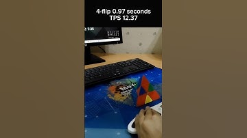 4-flip (12 move) on pyraminx 0.97 seconds and 12.37 TPS!!!💥