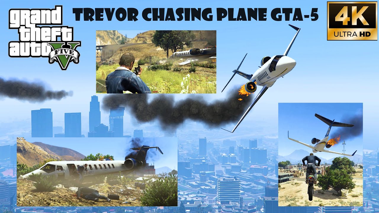 GTA 5 - Mission #45 - Caida Libre Trevor Chasing Plane ||  DAY - 245 ||