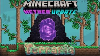 How to summon a Minecraft Nether Invasion in Terraria!! Shadows of Abaddon mod