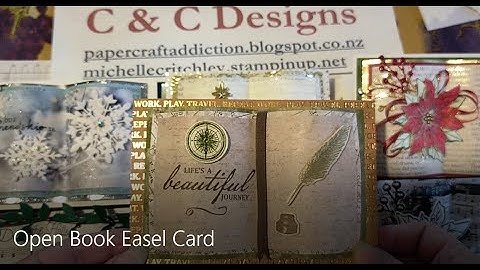 Open Book Easel Card