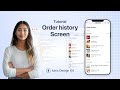 How to Create an Order History Screen | Ionic Design Kit