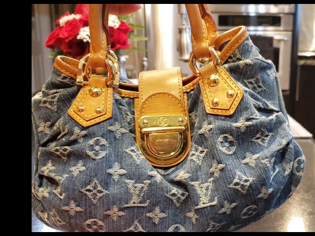 Knocking out style with the Louis Vuitton denim crossbody in this