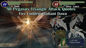 All Pegasus Knights Triangle Attack Quotes Fire Emblem: Radiant Dawn