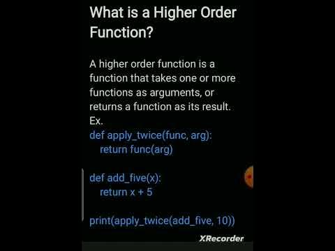 Higher order function - YouTube